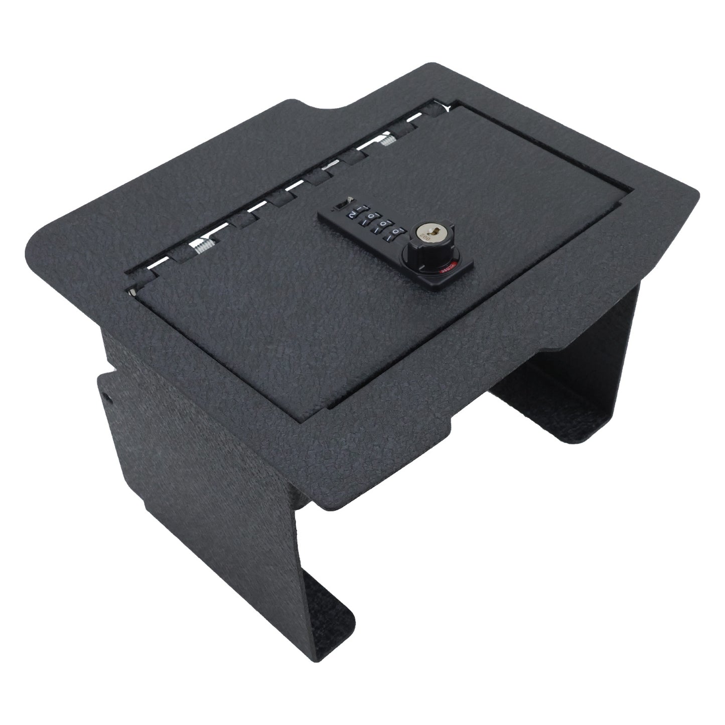 Console Safe Vault for 2013-2018 Dodge Ram 2500 with CD (4 Digit Combo Lock with Key)