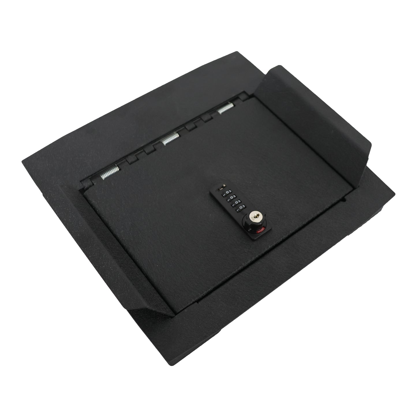Console Safe Vault for 2023-2025 Ford F250 Super Duty (4 Digit Combo Lock with Key)