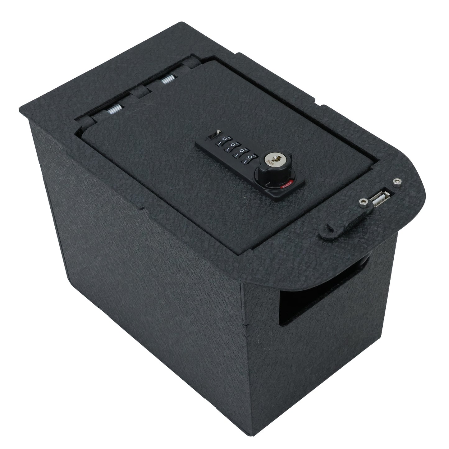 Console Safe Vault for 2019-2025 Toyota RAV4 (4 Digit Combo Lock with Key)