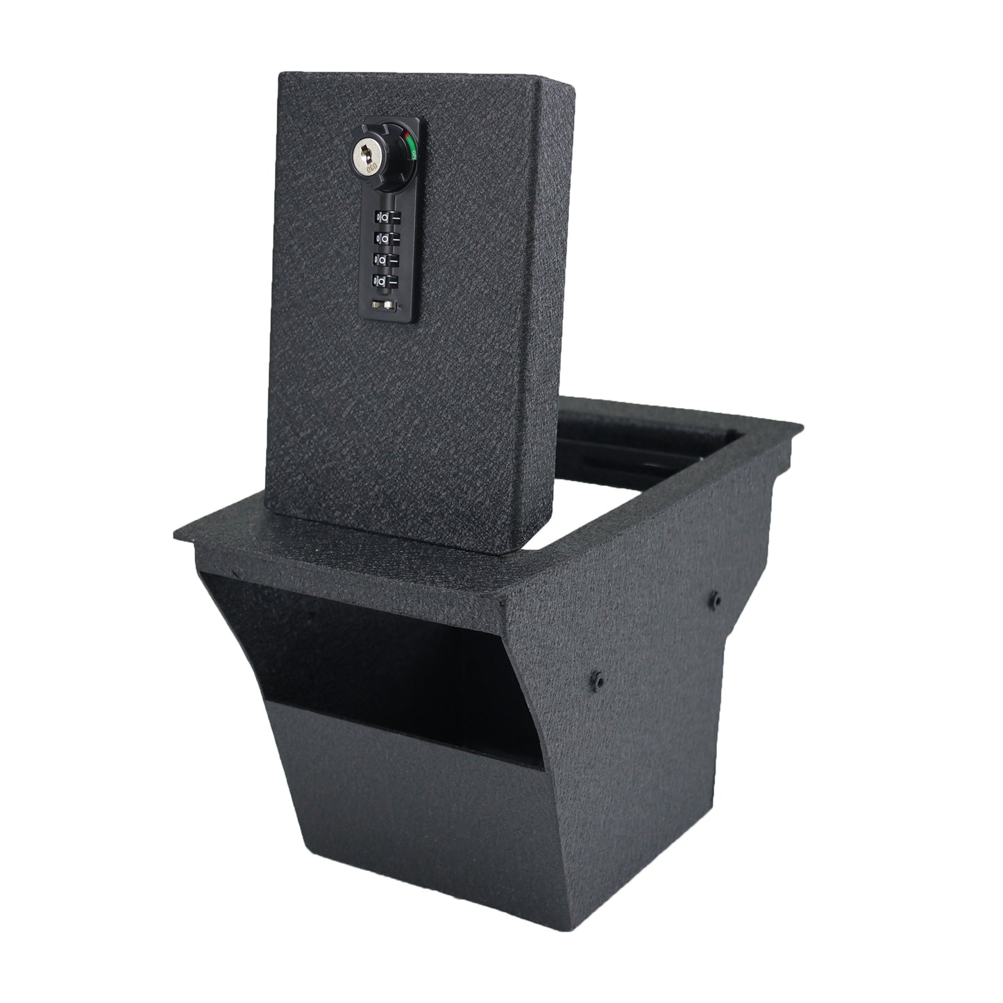 Console Safe Vault for 2015-2024 Jeep Cherokee (4 Digit Combo Lock with Key)