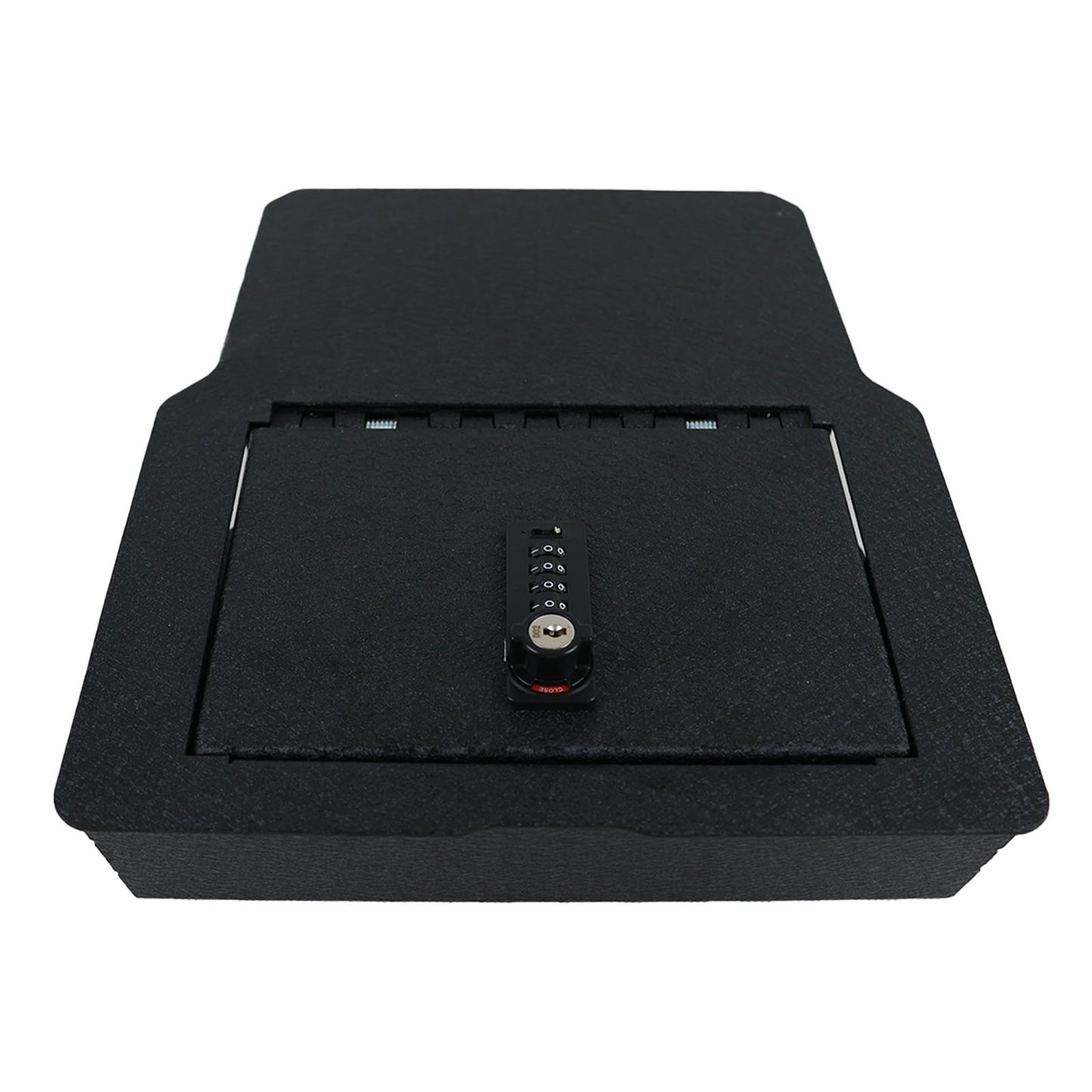 Underseat Console Safe Vault for 2020-2024 Dodge Ram 1500/2500/3500 (4 Digit Combo Lock with Key)