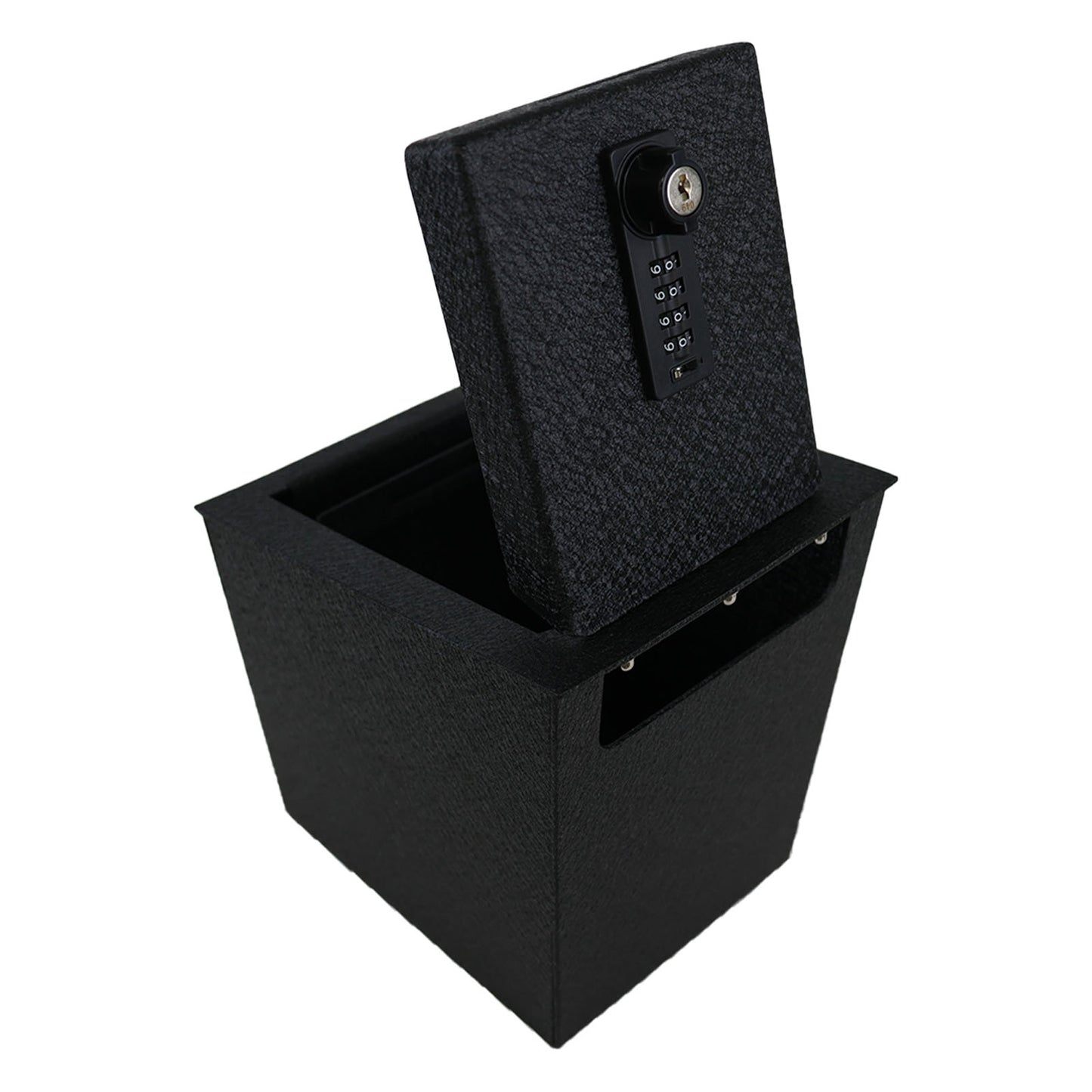Console Safe Vault for 2022-2024 Hyundai Tucson Not Limted (4 Digit Combo Lock with Key)