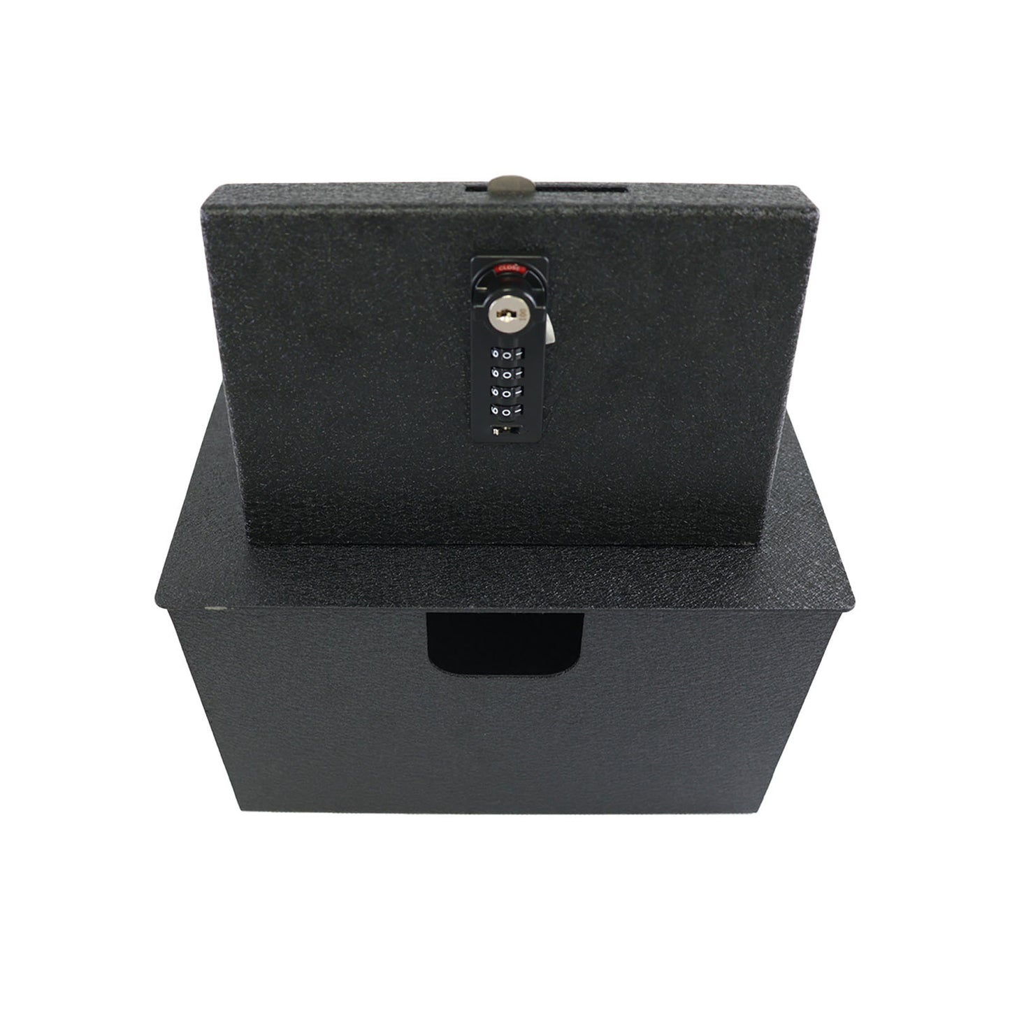 Console Safe Vault for 2024-2025 GMC Hummer EV (4 Digit Combo Lock with Key)