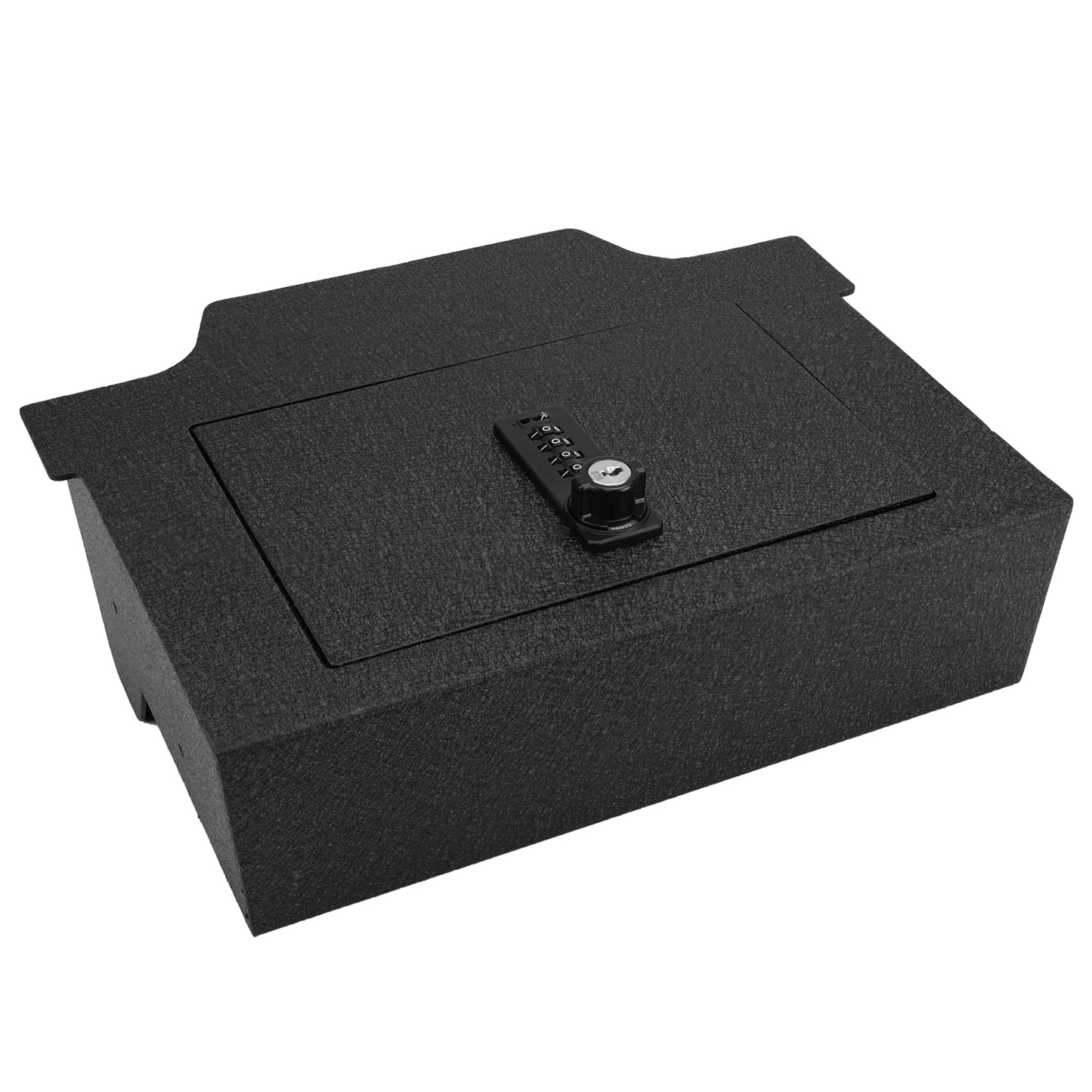 Pro Console Safe Vault for 2019-2025 Dodge Ram 1500/2500/3500 Powerwagon (4 Digit Combo Lock with Key)
