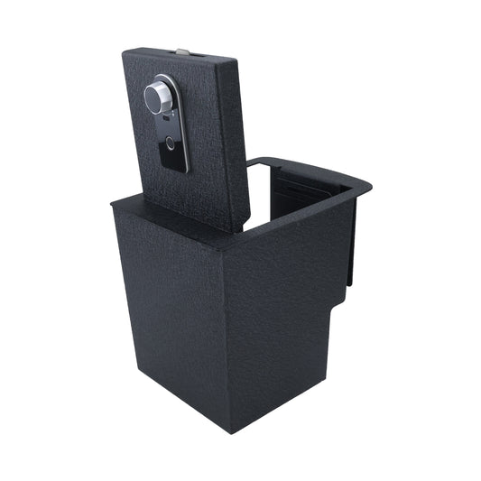 Console Safe Vault for 2019-2025 Kia Telluride with cigarette lighter (Fingerprint Lock with Key)