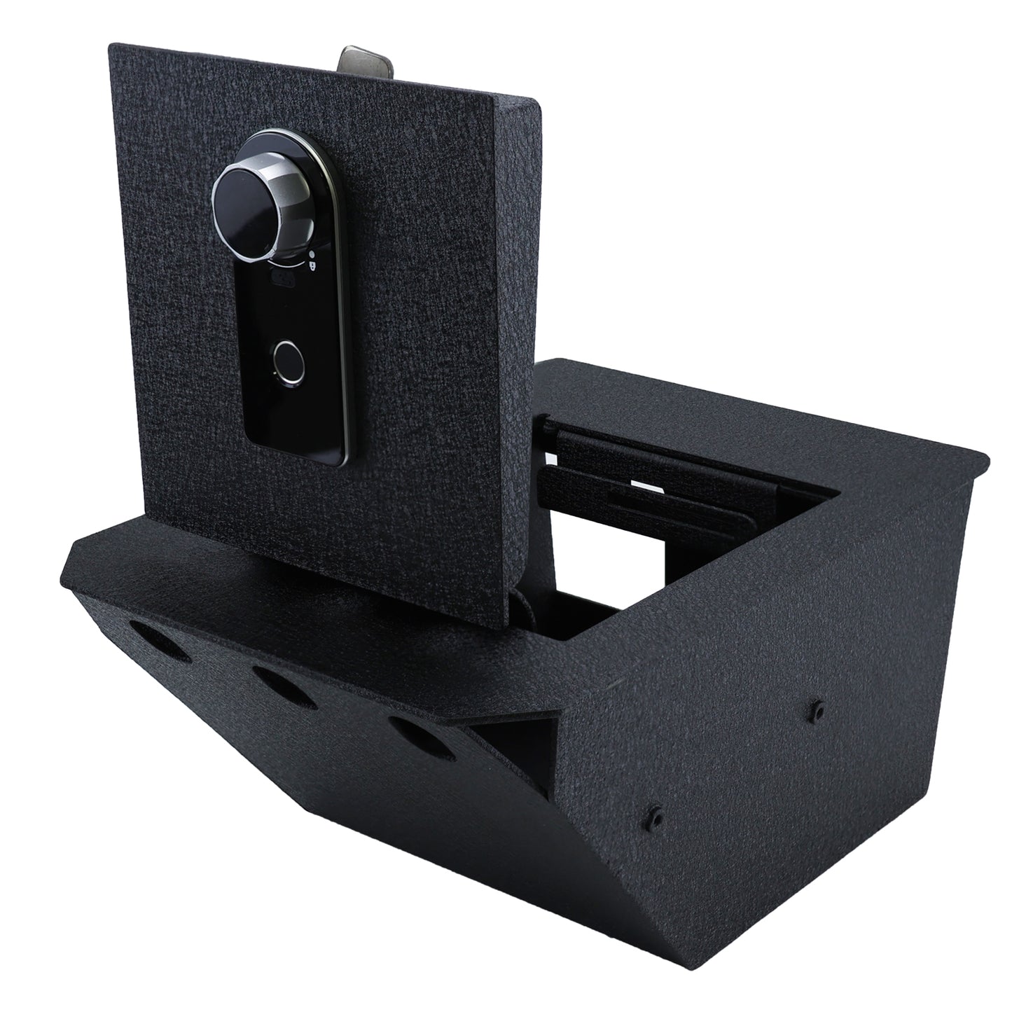 Pro Console Gun Safe Vault for 2024-2025 Tesla Cybertruck (Fingerprint Lock with Key)