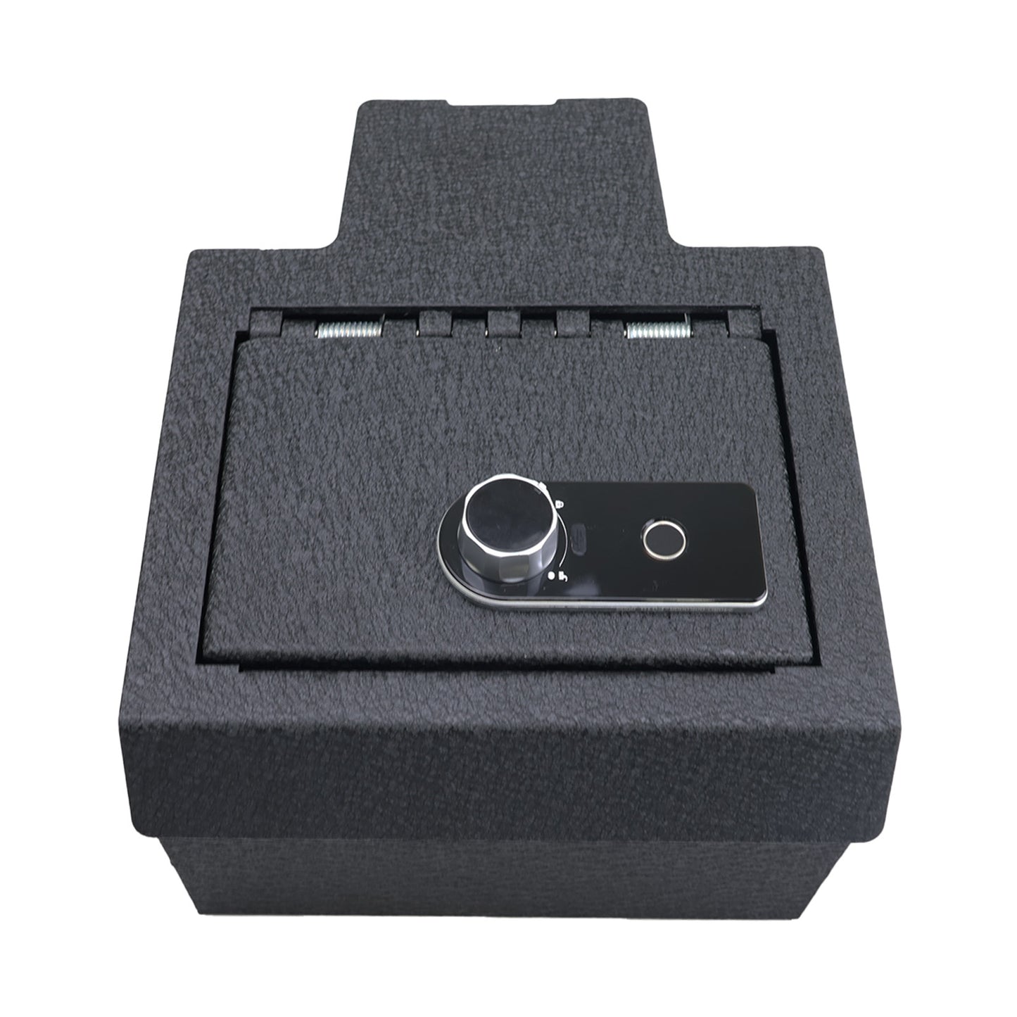 Console Safe Vault for 2024-2025 Chevrolet Silverado EV and GMC Sierra EV (Fingerprint Lock with Key)