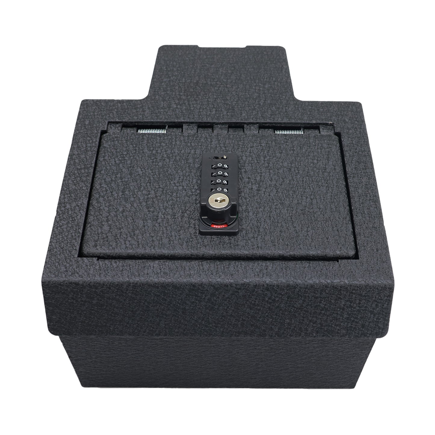 Console Safe Vault for 2024-2025 Chevrolet Silverado EV and GMC Sierra EV (4 Digit Combo Lock with Key)