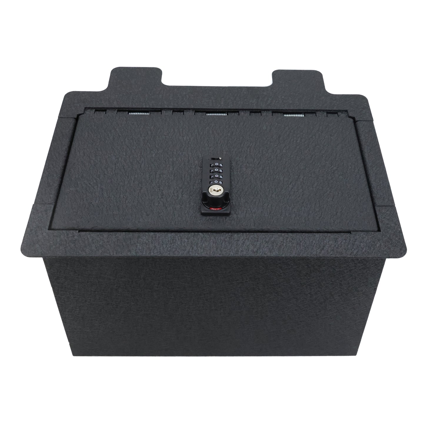 Console Safe Vault for GMC Sierra 1500 2019-2022 (4 Digit Combo Lock with Key)
