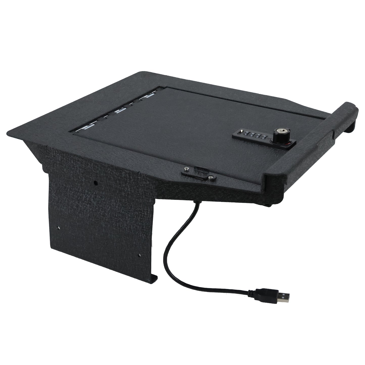 Console Safe Vault for 2021-2024 Ford F-150 (4 Digit Combo Lock with Key)