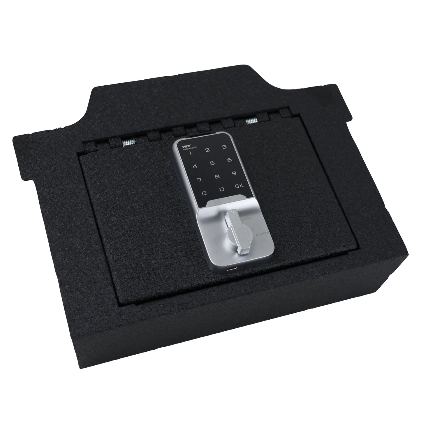 Console Safe Vault for 2019-2025 Dodge Ram 1500/2500/3500 Laramie (Electronic Keypad Lock)
