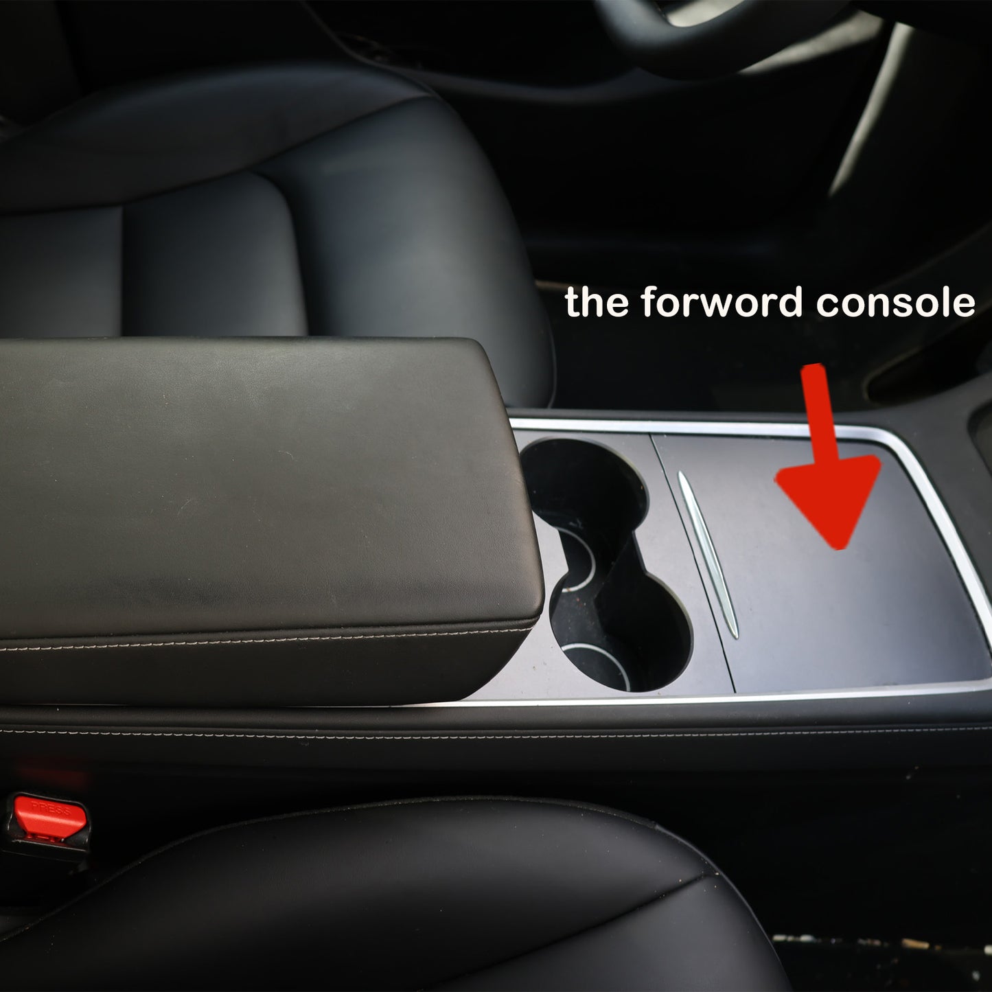 Console Safe Vault for 2021-2023 Tesla Model 3 (Fingerprint Lock with Key)