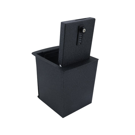 Console Safe Vault for 2019-2025 Kia Telluride with cigarette lighter (4 Digit Combo Lock with Key)