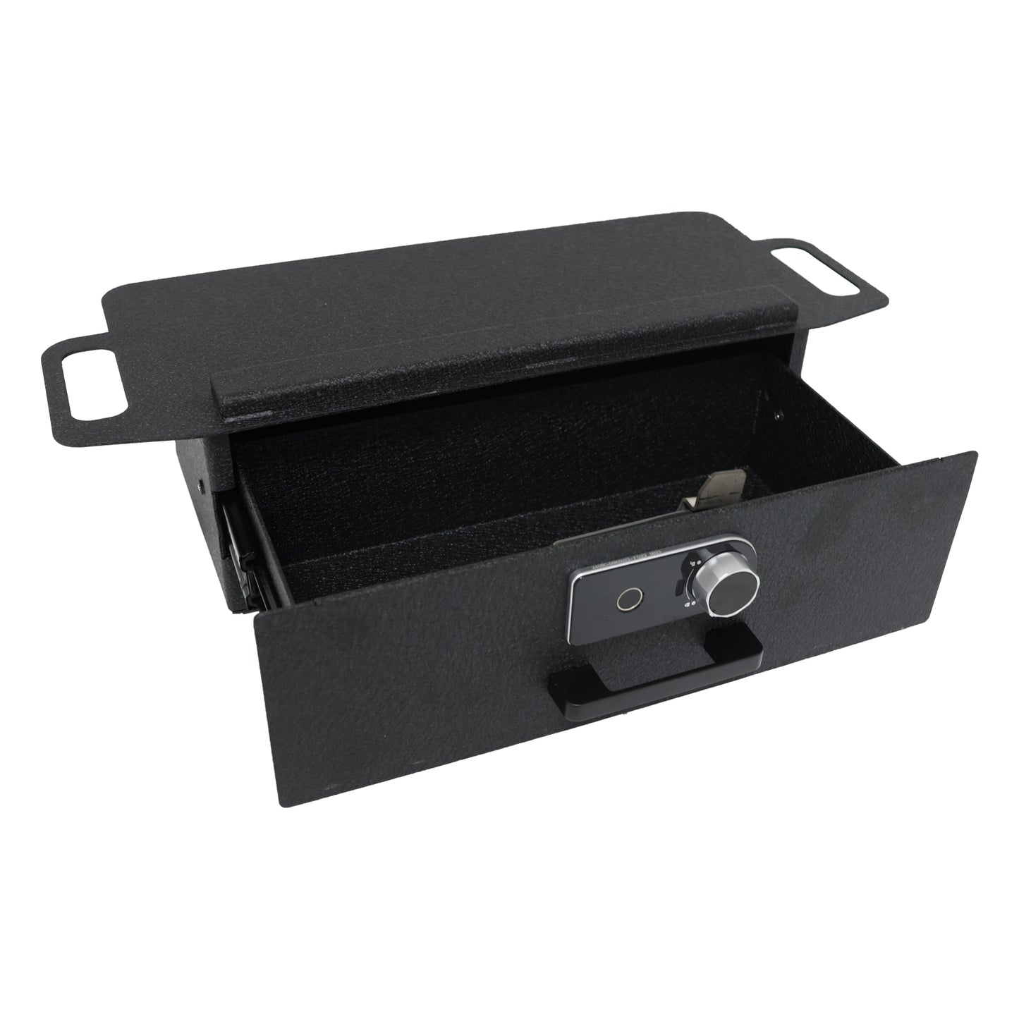 Underseat Console Safe Vault for 2024-2025 Tesla Cybertruck (Fingerprint Lock with Key)