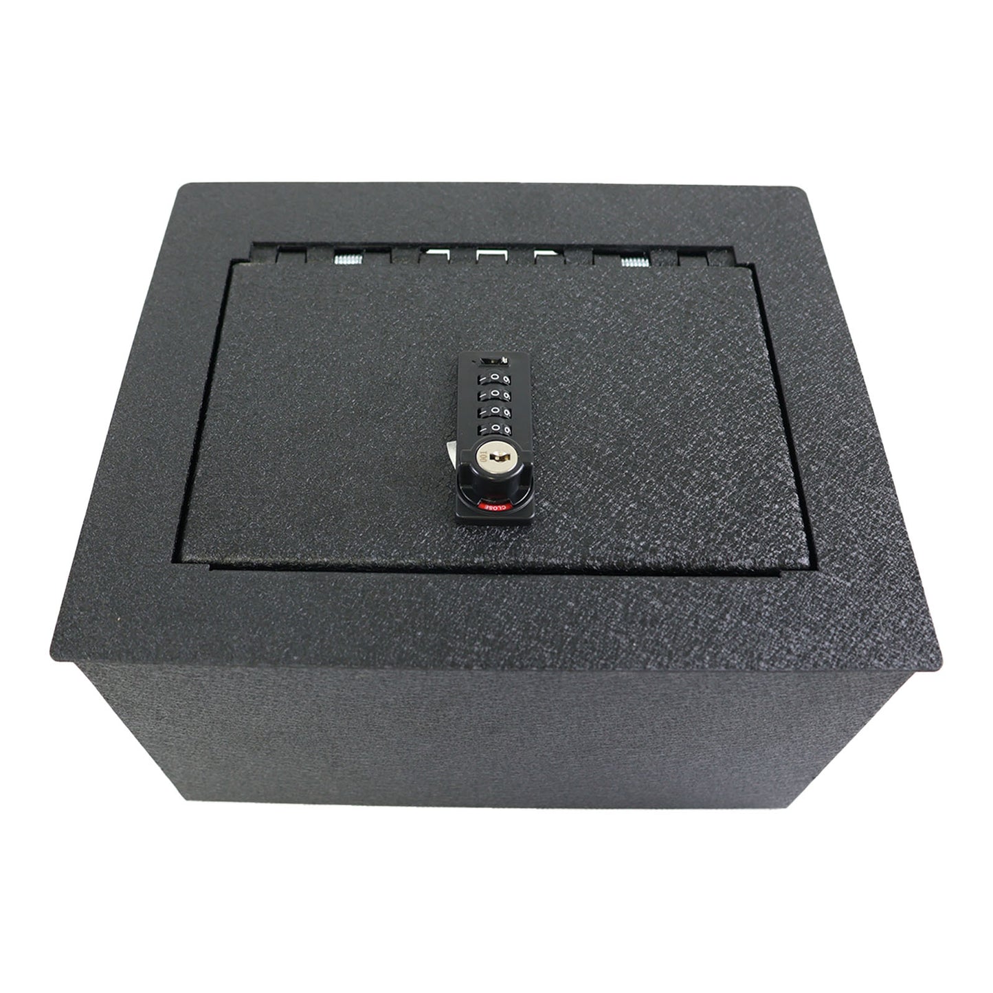Console Safe Vault for 2024-2025 GMC Hummer EV (4 Digit Combo Lock with Key)