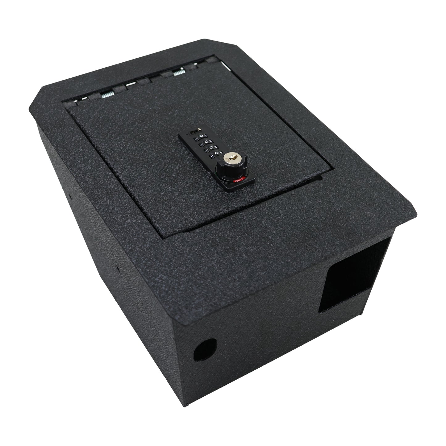 Console Gun Safe Vault for 2024-2025 Tesla Cybertruck (4 Digit Combo Lock with Key)