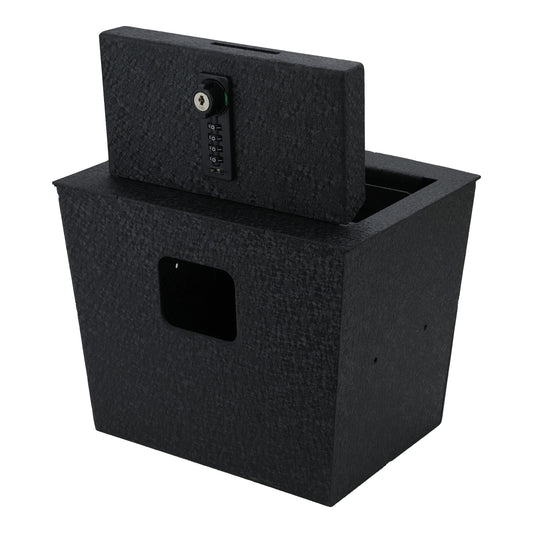 Rear Center Console Safe Vault for 2018-2024 Lincoln Navigator (4 Digit Combo Lock with Key)