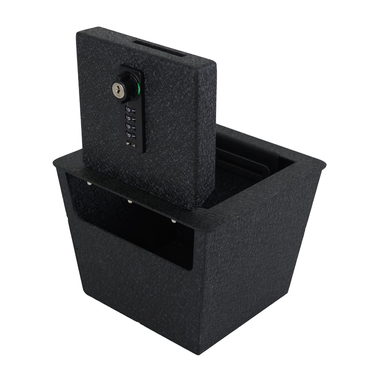 Console Safe Vault for 2007-2024 Toyota FJ Cruiser (4 Digit Combo Lock with Key)