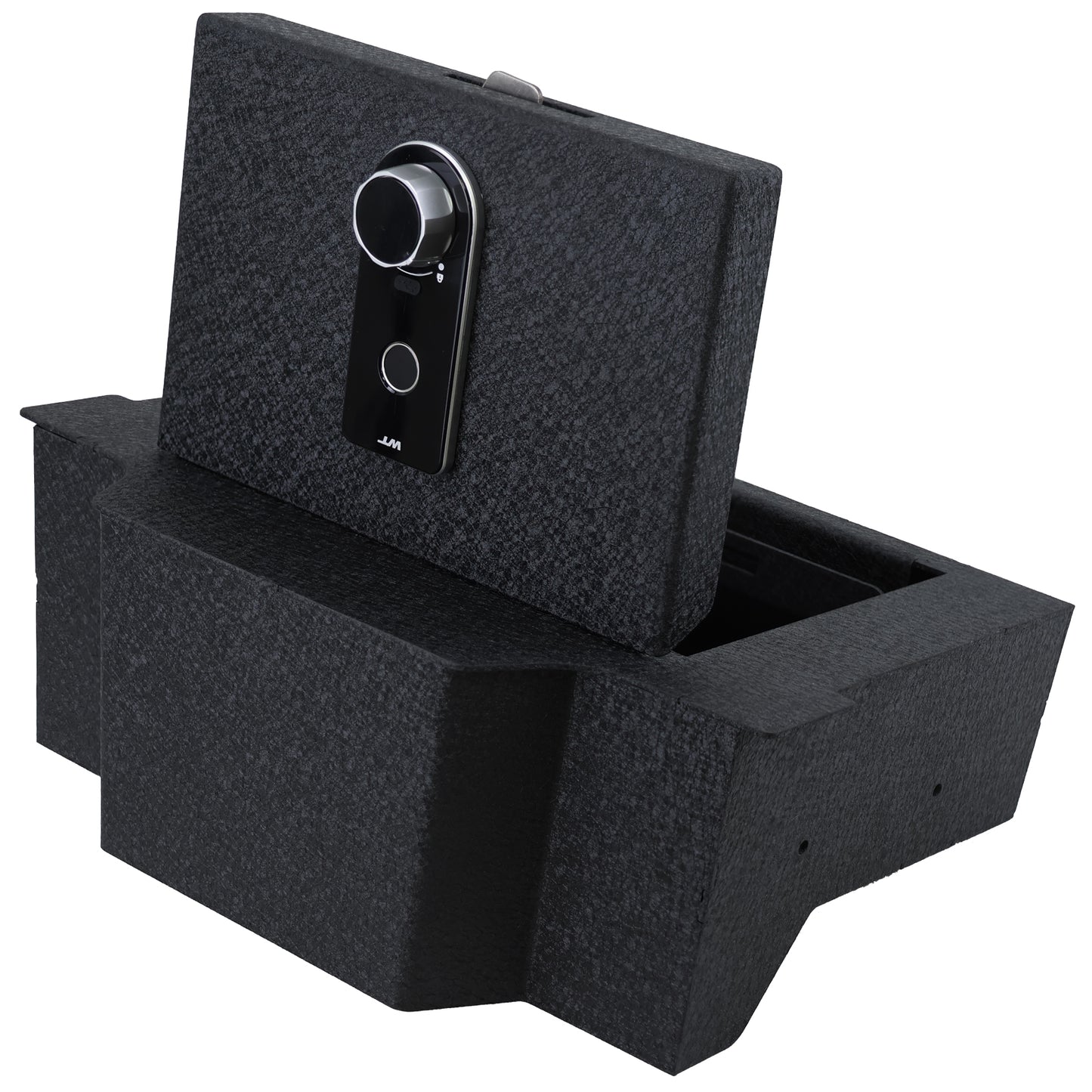 Console Safe Vault for 2019-2026 Dodge Ram 1500/2500/3500 (Fingerprint Lock with Key)