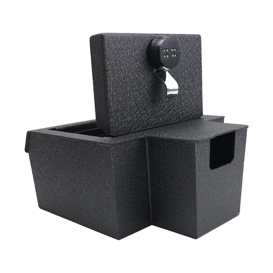 Console Safe Vault for 2024-2026 Chevrolet Silverado EV / GMC Sierra EV (4-Digit Combo Lock)