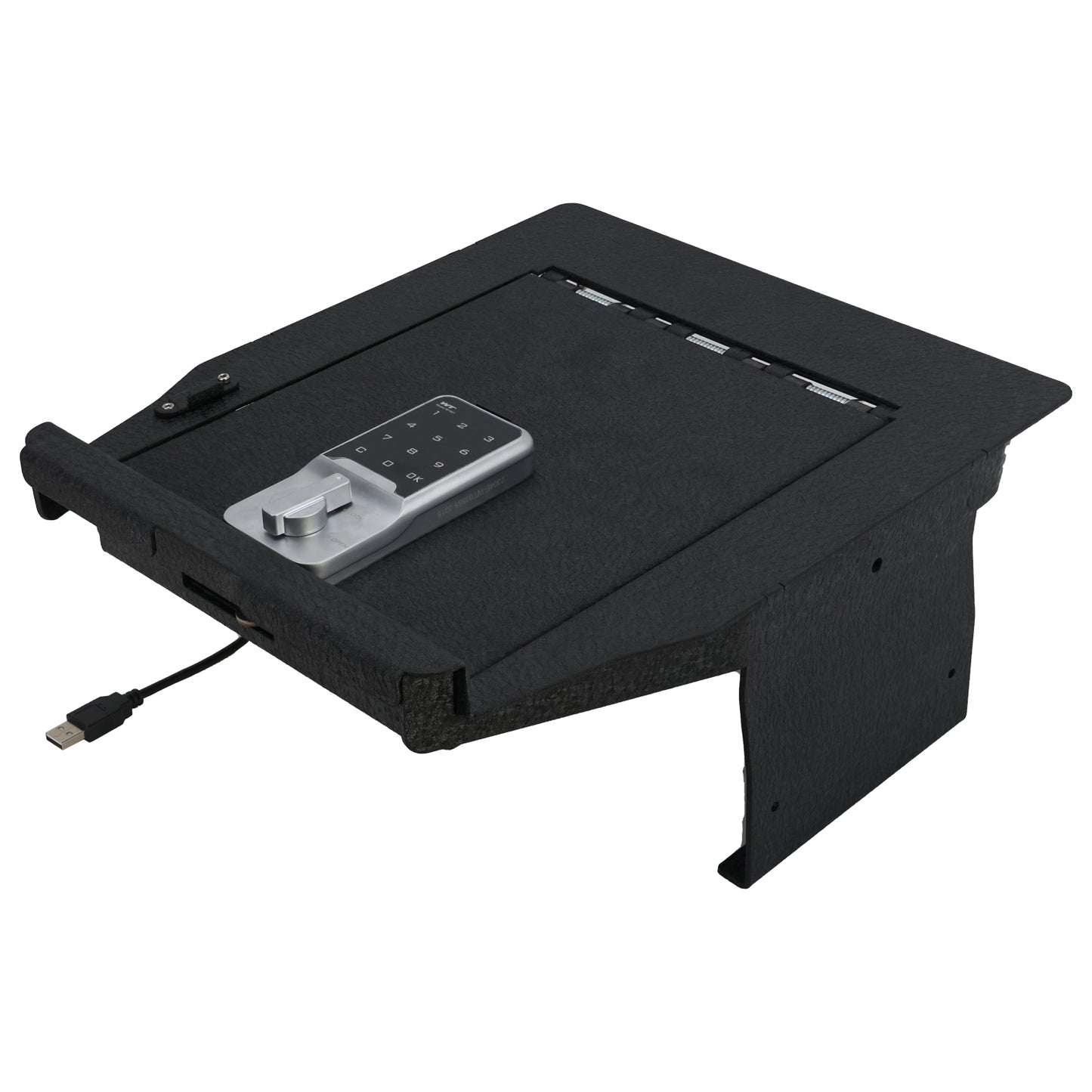 Console Safe Vault for 2021-2024 Ford F-150 Lightning (Electronic Keypad Lock)