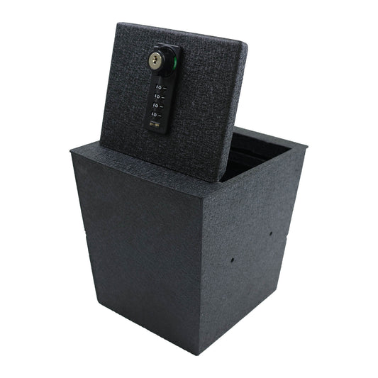 Console Safe Vault for 2017-2023 GMC Acadia (4 Digit Combo Lock with Key)