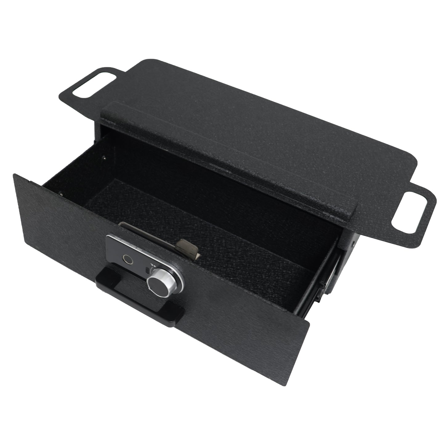 Underseat Console Safe Vault for 2024-2025 Tesla Cybertruck (Fingerprint Lock with Key)