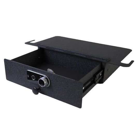 Underseat Console Safe Vault for 2021-2024 Tesla Model Y (Fingerprint Lock with Key)