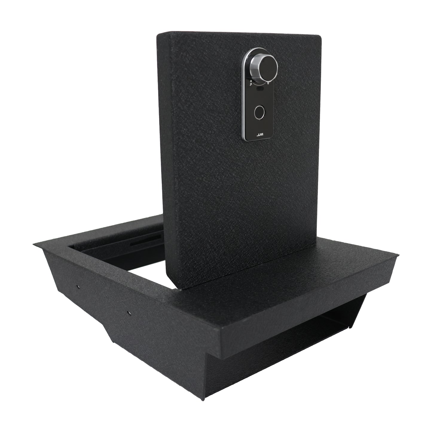 Underseat Console Safe Vault for 2015-2025 Ford F150 (Fingerprint Lock with Key)