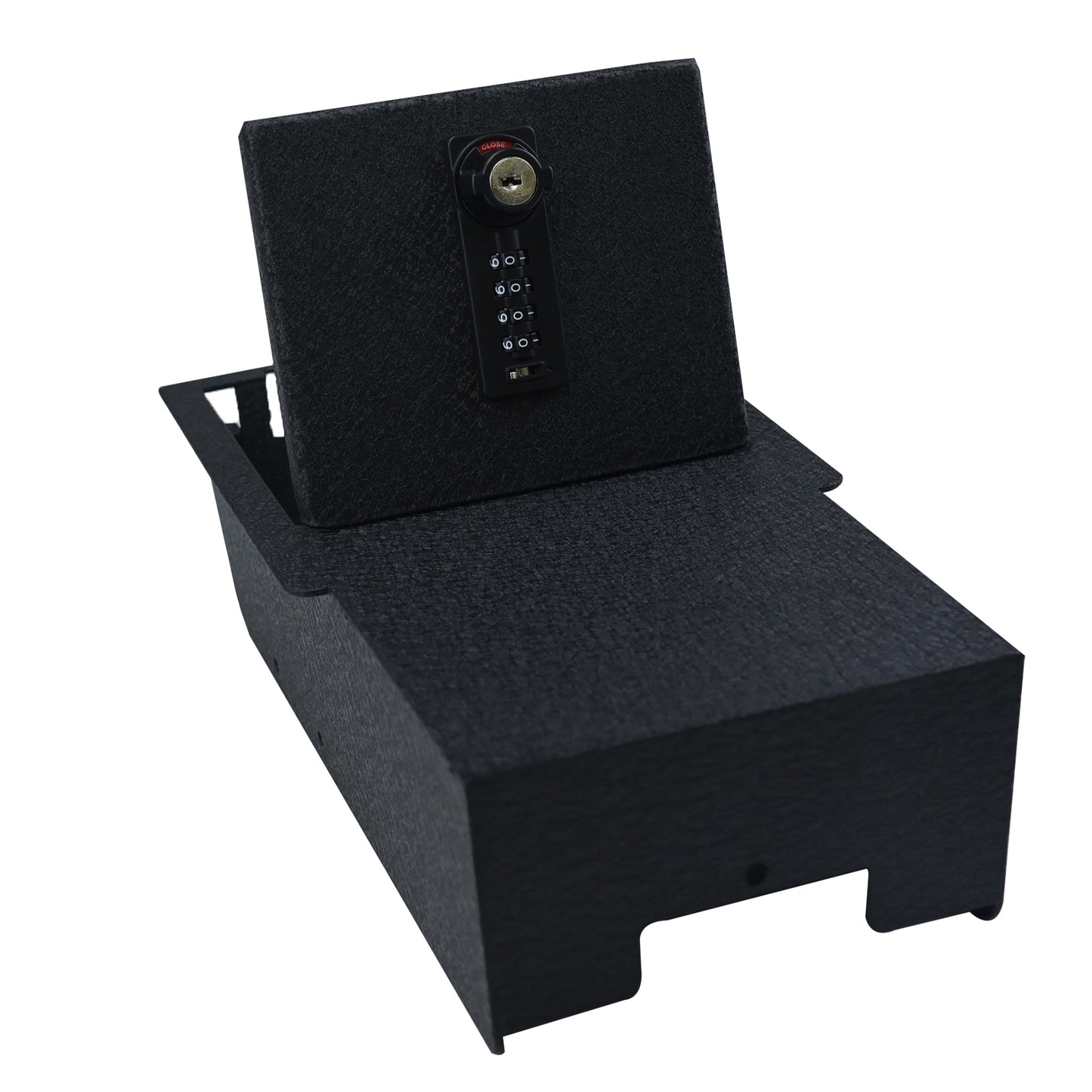 Console Gun Safe Vault for 2021-2024 Tesla Model Y (4 Digit Combo Lock with Key)