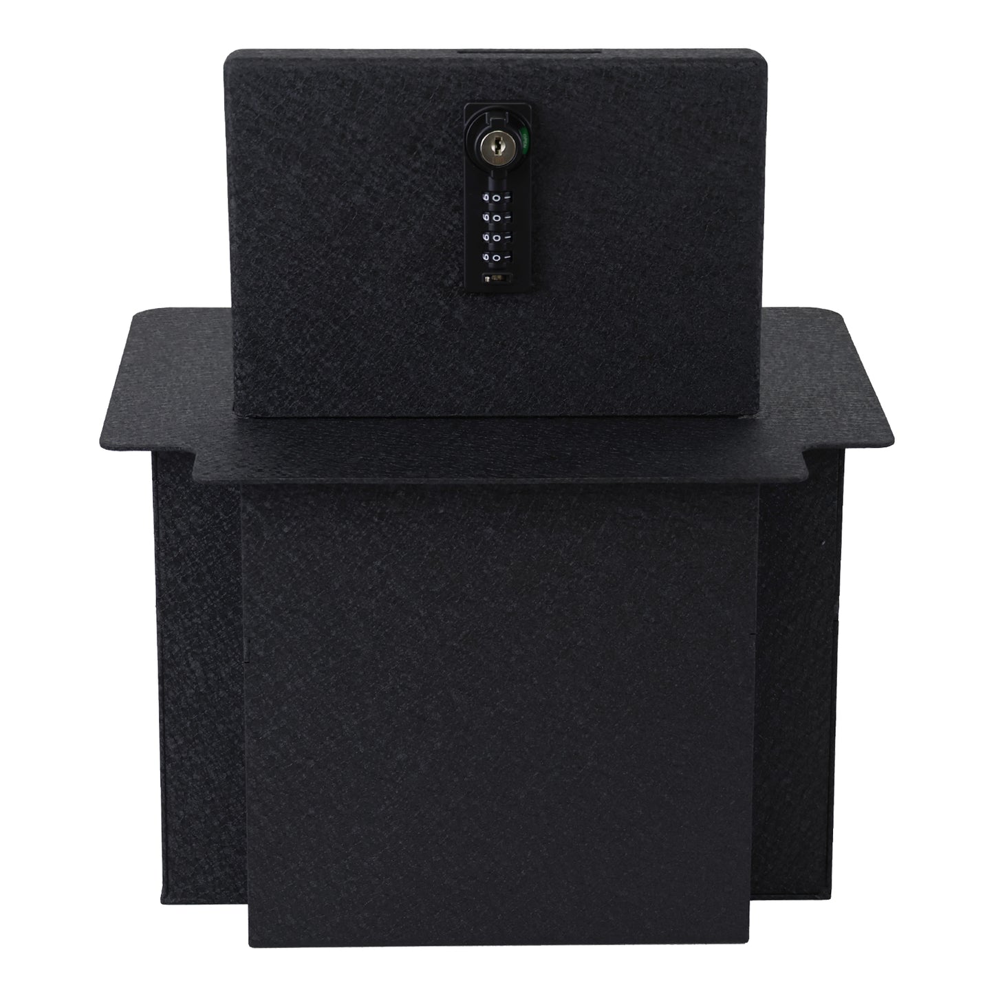 Console Safe Vault for 2021-2025 Chevrolet Suburban (4 Digit Combo Lock with Key)