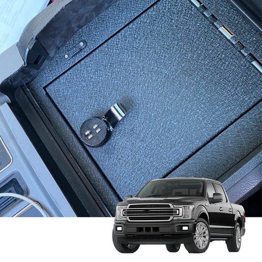 Console Safe Vault for Ford F150 2015-2020 (4-Digit Combo Lock)