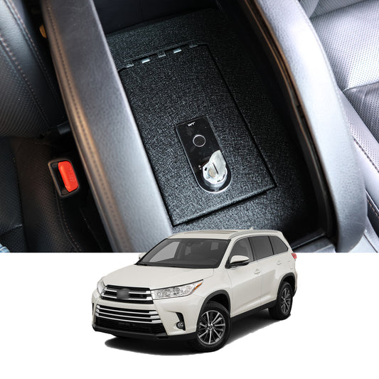Console Safe Vault for 2014-2019 Toyota Highlander (Fingerprint Lock with Key)