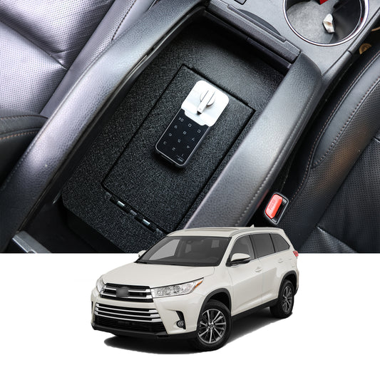 Console Safe Vault for 2014-2019 Toyota Highlander (Electronic Keypad Lock)