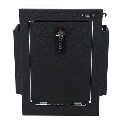 Console Safe Vault for Ford F150 2012-2014 (4 Digit Combo Lock with Key)