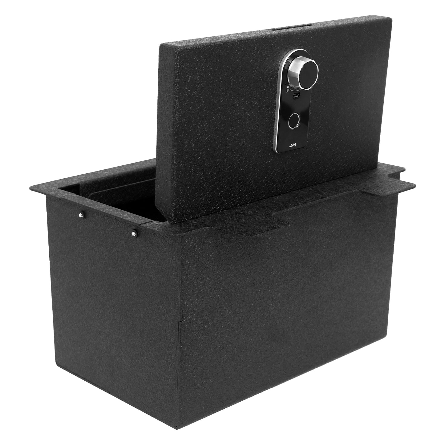 Console Safe Vault for Chevrolet Silverado 2500 2020-2023 (Fingerprint Lock with Key)