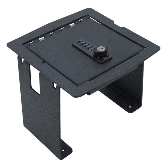 Console Gun Safe Vault for 2018-2022 Jeep Wrangler JL and Jeep Gladiator (4 Digit Combo Lock with Key)