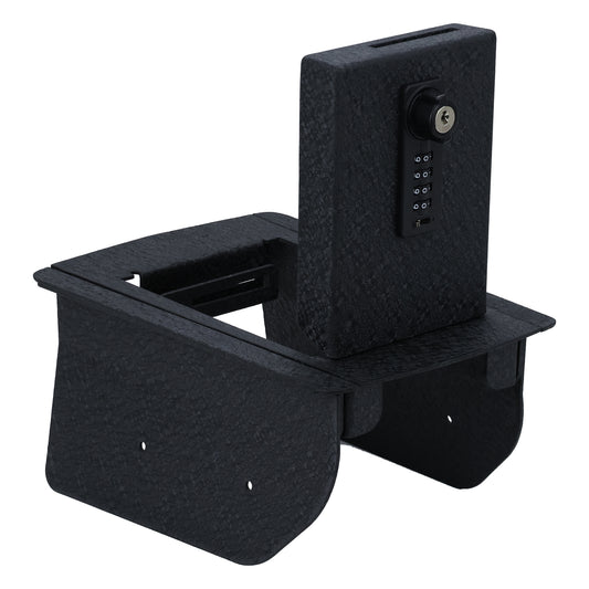 Console Gun Safe Vault for 2014-2020 Jeep Grand Cherokee without CD (4 Digit Combo Lock with Key)