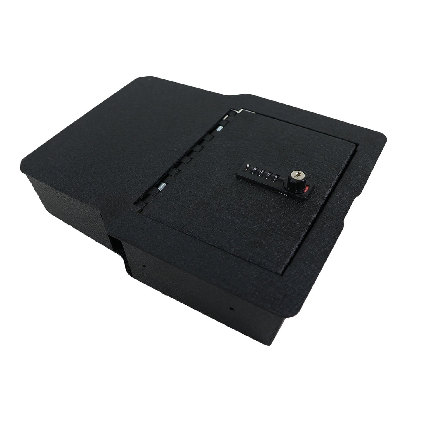Underseat Console Safe Vault for 2020-2024 Dodge Ram 1500/2500/3500 (4 Digit Combo Lock with Key)