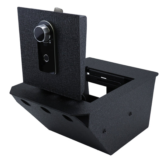 Pro Console Gun Safe Vault for 2024-2025 Tesla Cybertruck (Fingerprint Lock with Key)