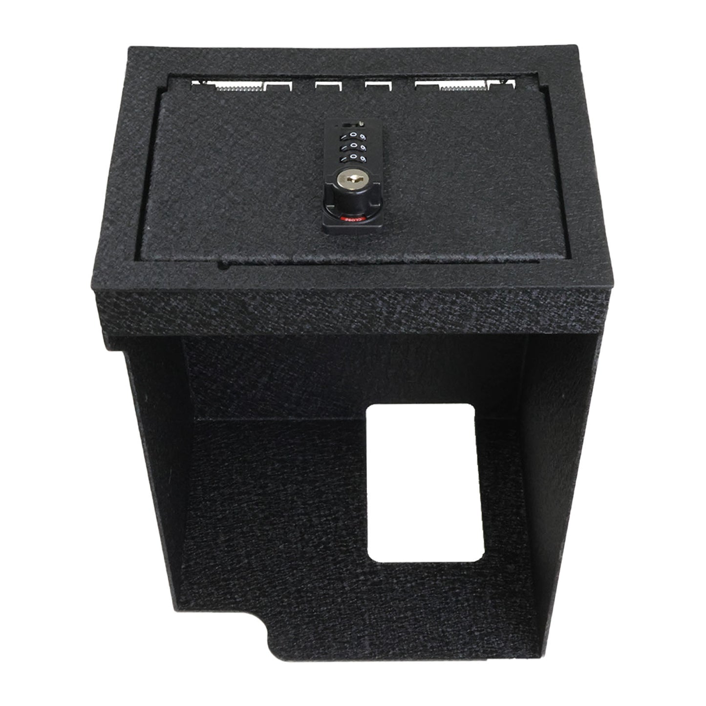 Console Safe Vault for 2020-2025 Ford Explorer (4 Digit Combo Lock with Key)