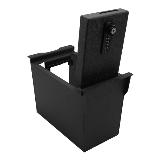 Console Safe Vault for 2026 Toyota RAV4 (4 Digit Combo Lock with Key)