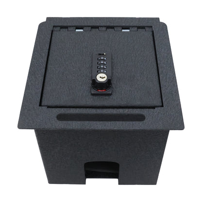 Console Gun Safe Vault for Toyota Tacoma 2016-2023 (4 Digit Combo Lock with Key)