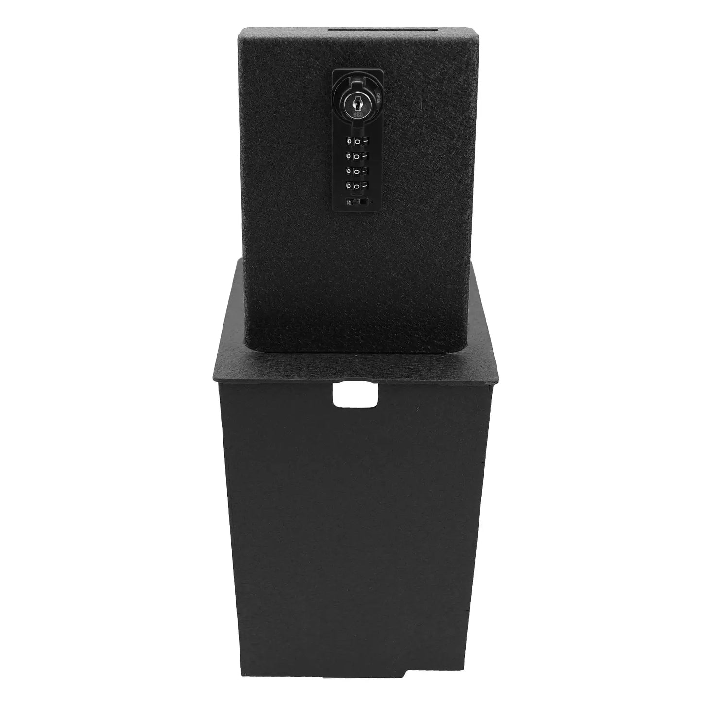Console Safe Vault for 2022-2026 Infiniti QX60 (4 Digit Combo Lock with Key)