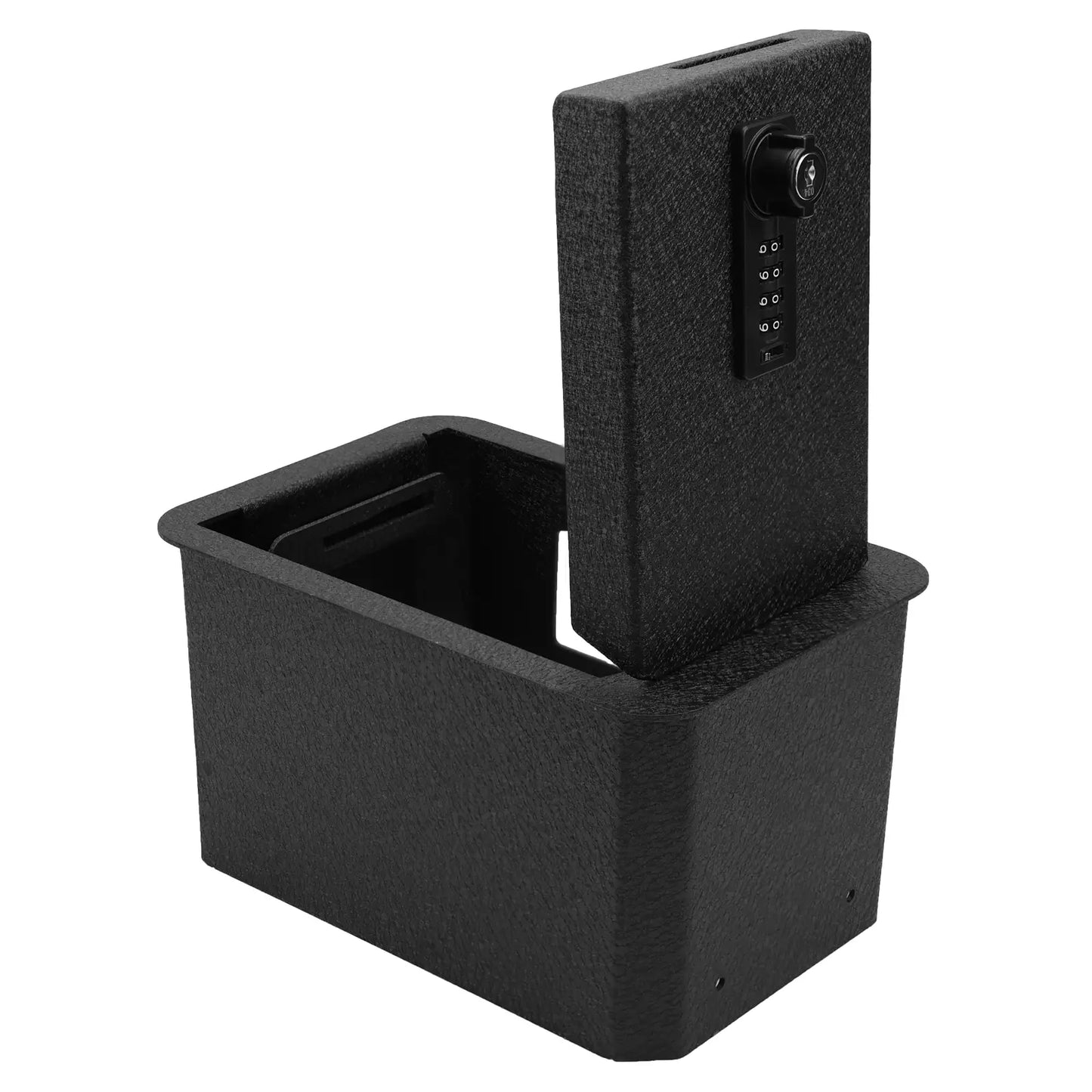 Console Safe Vault for 2025-2026 Infiniti QX80 (4 Digit Combo Lock with Key)