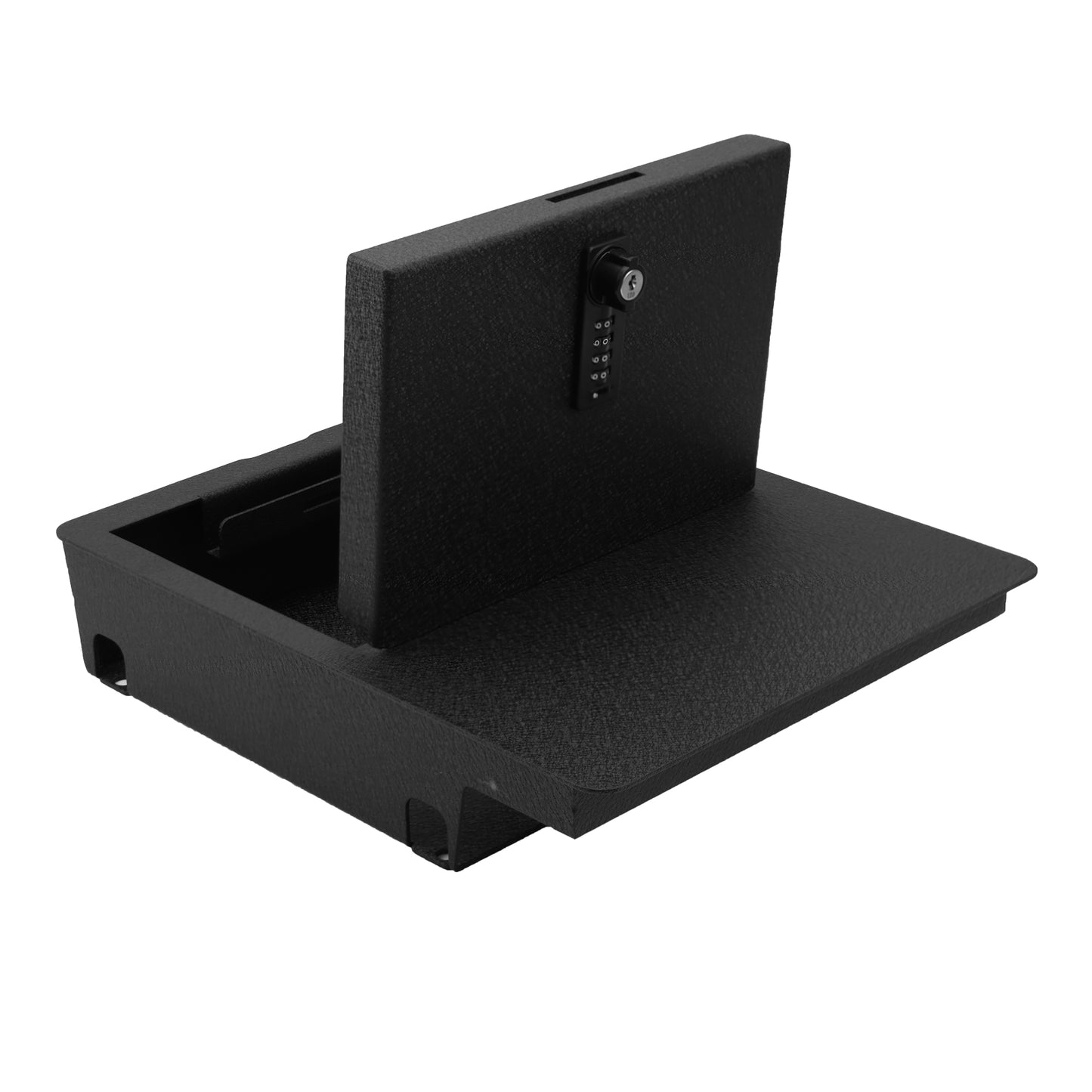 Underseat Console Safe Vault for 2009-2018 Dodge Ram 1500 (4 Digit Combo Lock with Key)
