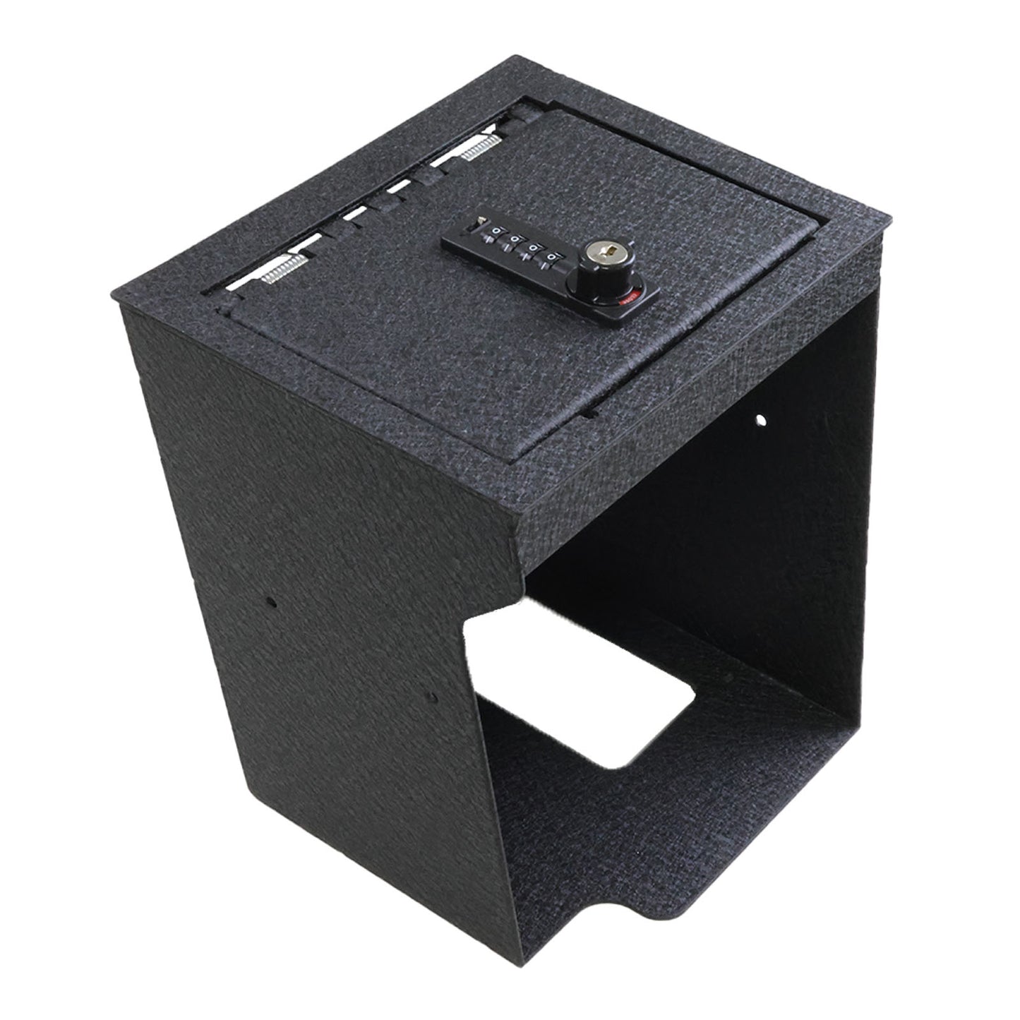 Console Safe Vault for 2020-2025 Ford Explorer (4 Digit Combo Lock with Key)
