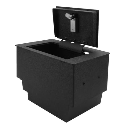 Pro Console Safe Vault for 2015-2026 Ford F150 Full Floor Center Console  [console length 12 1/4"] (4 Digit Combo Lock with Key)