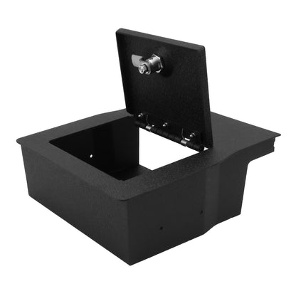 Console Safe Vault for 2015-2020 Ford F150 40/20/40 Bench Seat Fold Down Armrest (Triple Lock)
