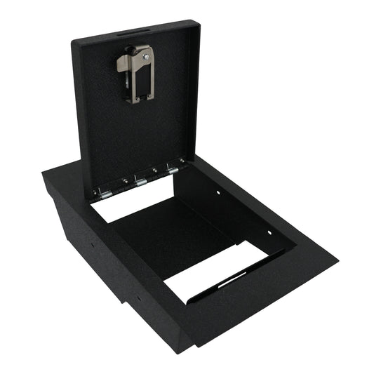 Underseat Console Safe Vault for 2015-2025 Ford F150 (Fingerprint Lock with Key)